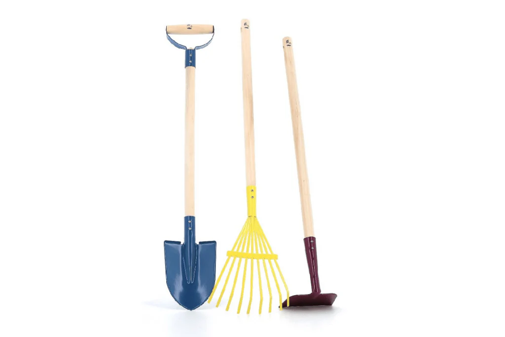 Essential Garden Tools Set  (shovel, rake, hoe)